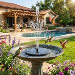 Yeomi Solar Floating Fountain for Bird Baths