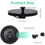 Yeomi Solar Floating Fountain for Bird Baths