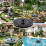 Yeomi Solar Floating Fountain for Bird Baths