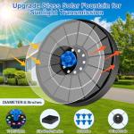 Solar Fountain Pump with LED Lights and Sprays