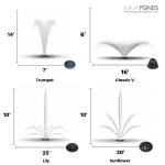 1 HP Floating Fountain with Color LED Lights