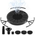 2W Solar Fountain Pump with 6 Nozzles