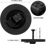 Solar Fountain Pump with 8 Nozzles for Gardens