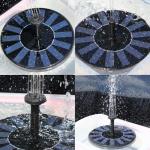 Solar Fountain Pump with 8 Nozzles for Gardens