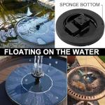 Solar Fountain Pump with 8 Nozzles for Gardens