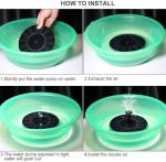 Solar Fountain Pump with 8 Nozzles for Gardens