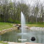 Floating Fountain with Color Lights and Powerful Pump