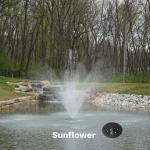 Floating Fountain with Color Lights and Powerful Pump