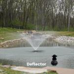 Floating Fountain with Color Lights and Powerful Pump