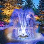 Anfraer LED Floating Pond Fountain, 660GPH