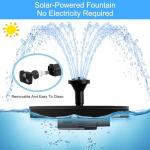 1.5W Solar Fountain Pump for Bird Baths and Gardens