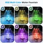 Anfraer LED Floating Pond Fountain, 660GPH