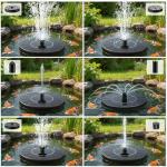 1.5W Solar Fountain Pump for Bird Baths and Gardens