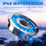 1HP Floating Pond Aerator Pump with LED Lights