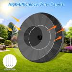 1.5W Solar Fountain Pump for Bird Baths and Gardens