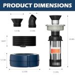 1HP Floating Pond Aerator Pump with LED Lights