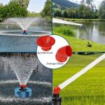 1HP Floating Pond Aerator Pump with LED Lights