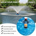 1HP Floating Pond Aerator Pump with LED Lights