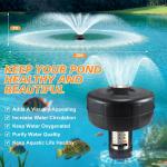 1HP Floating Pond Fountain Aerator with Timer