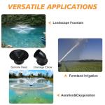 1HP Floating Pond Fountain Aerator with Timer