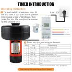 750W Floating Pond Fountain Aerator with Timer