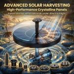 Floating Solar Fountain for Bird Bath and Garden