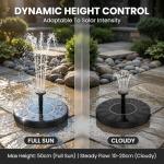 Floating Solar Fountain for Bird Bath and Garden