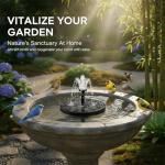 Floating Solar Fountain for Bird Bath and Garden