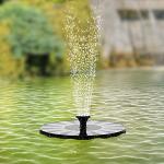 Solar Bird Bath Fountain with 6 Nozzles