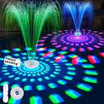 Large Solar Fountain with Light Show and Anchor