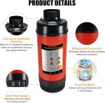 1HP 16000GPH Floating Fountain Pump with Timer