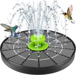 Solar Bird Bath Fountain Pump with 8 Nozzles
