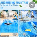 Solar Pool Fountain with Light Show - 2026 Upgrade