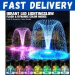 Large Floating Pond Fountain with LED Lights