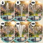 AISITIN Solar Fountain Pump with 6 Nozzles