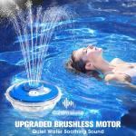 Floating Pool Fountain with Lights for Above Ground Pools