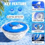 Floating Pool Fountain with Lights for Above Ground Pools