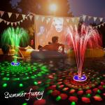 Floating Pool Fountain with Lights for Above Ground Pools