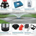 1HP Floating Stainless Steel Pond Fountain Aerator