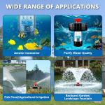 1HP Floating Pond Fountain Aerator Pump, 15000 GPH