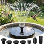 Olutula Solar Bird Bath Fountain with 7 Nozzles