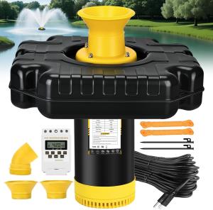 1HP Floating Pond Fountain Aerator Pump, 15000 GPH