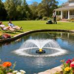 1HP Floating Pond Fountain Aerator Pump, 15000 GPH