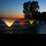 Kasco VFX Aerating Pond Fountain with RGB Lighting