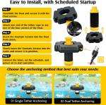 1HP Floating Pond Fountain Aerator Pump, 15000 GPH