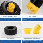 1HP Floating Pond Fountain Pump, 15000 GPH