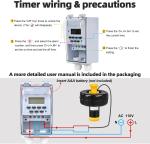 1HP Floating Pond Fountain Pump, 15000 GPH