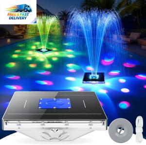 Solar Pool Fountain with Light Show - 2026 Upgrade