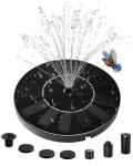 Solar Bird Bath Fountain Pump with 6 Nozzles