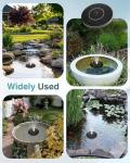 Solar Bird Bath Fountain Pump with 6 Nozzles